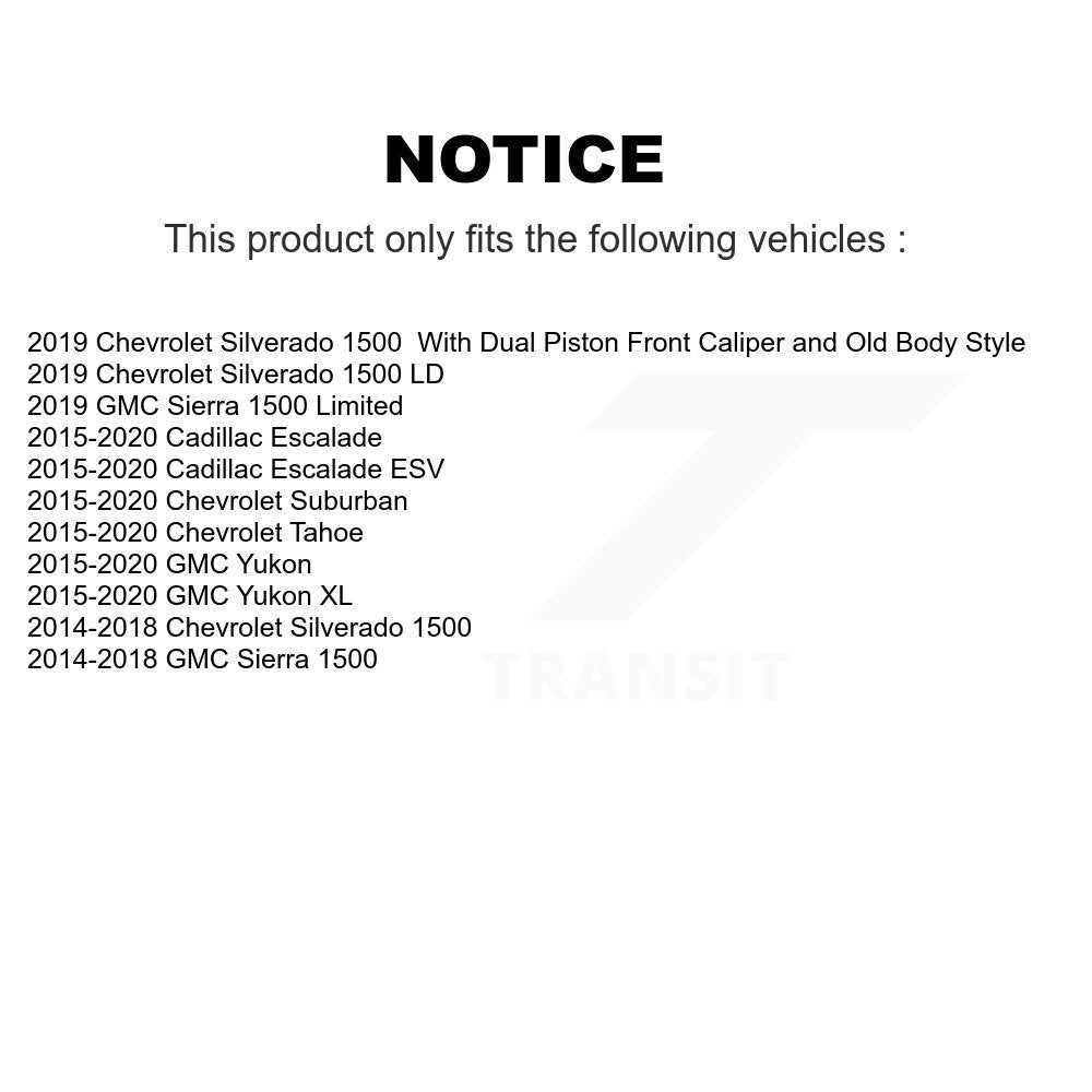 Ceramic Disc Brake Pads Rear NWF-PRC1707 For Chevrolet GMC Silverado 1500 Sierra