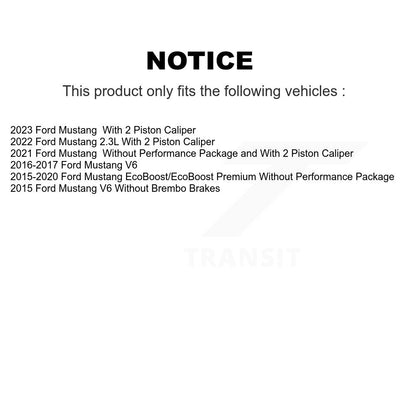 Ceramic Disc Brake Pads Front NWF-PRC1791 For Ford Mustang