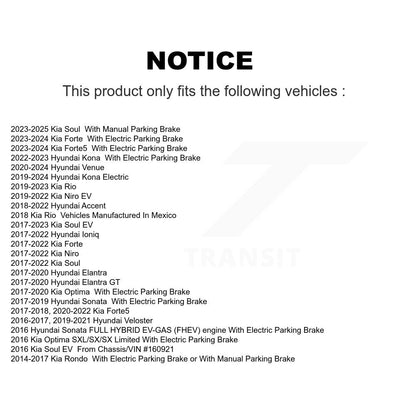 Ceramic Disc Brake Pads Rear NWF-PRC1812 For Hyundai Kia Elantra Forte Venue Rio