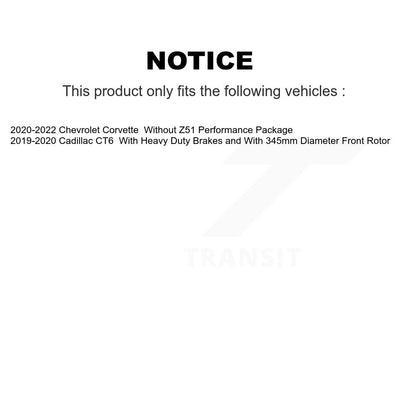 Ceramic Disc Brake Pads Front NWF-PRC2251 For Chevrolet Corvette Cadillac CT6