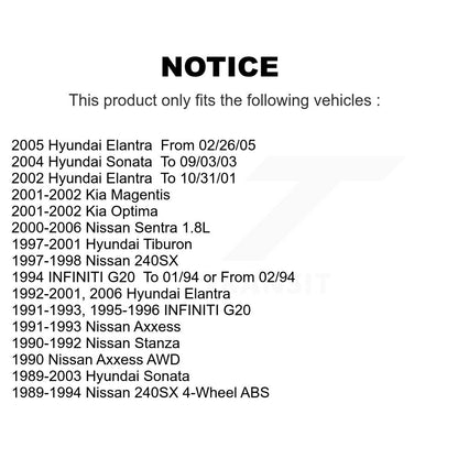 Ceramic Disc Brake Pads Front NWF-PRC700 For Nissan Sentra Hyundai Elantra 240SX