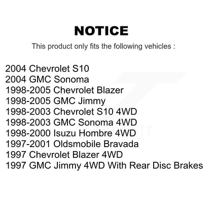 Ceramic Disc Brake Pads Front NWF-PRC726 For Chevrolet GMC Blazer Jimmy S10