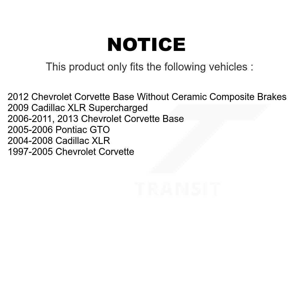 Ceramic Disc Brake Pads Front NWF-PRC731 For Chevrolet Corvette Cadillac XLR GTO