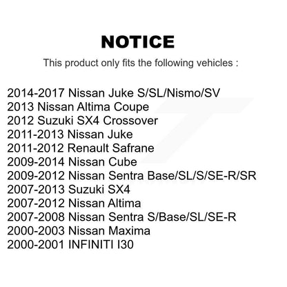 Ceramic Disc Brake Pads Front NWF-PRC815 For Nissan Altima Sentra Juke Suzuki