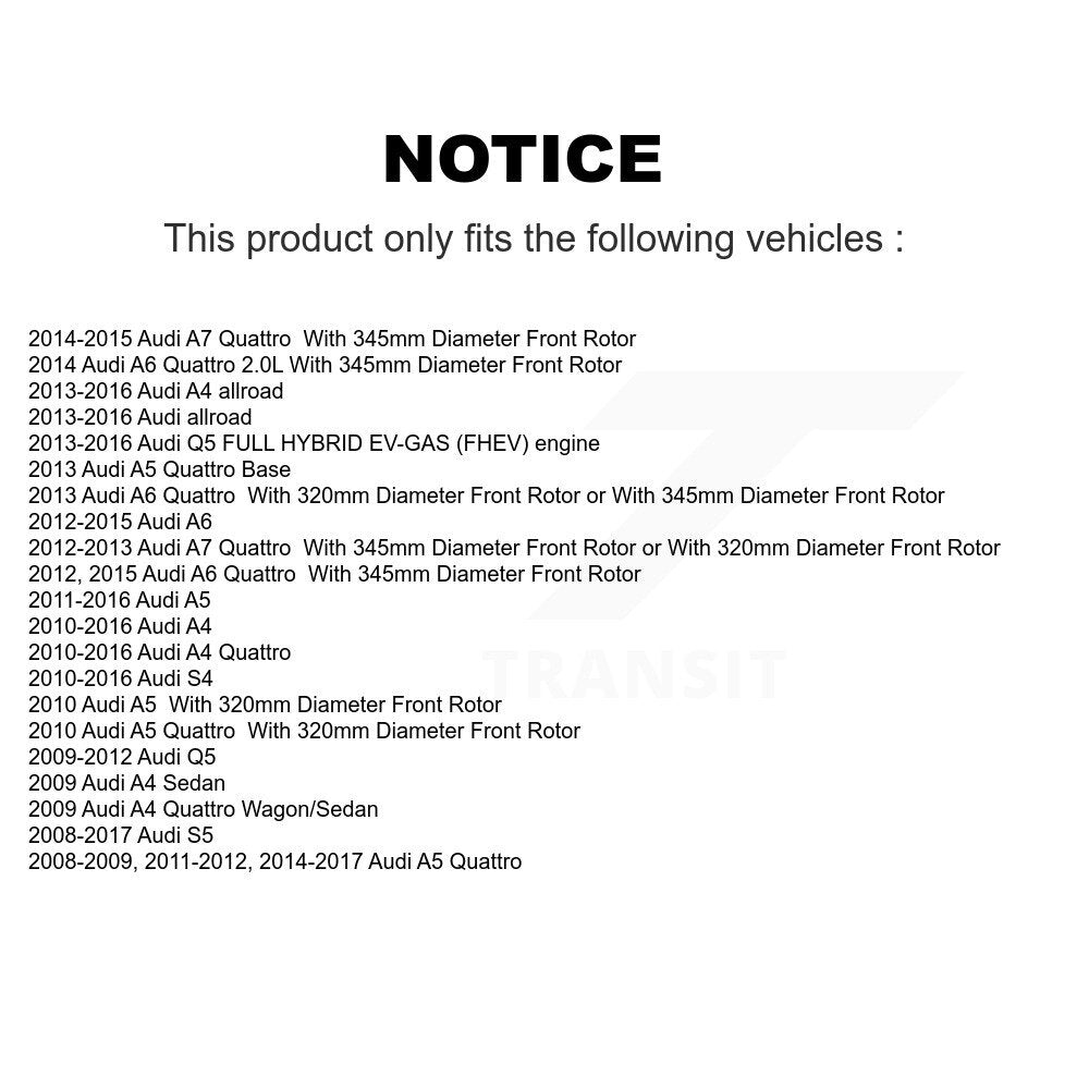 Semi-Metallic Disc Brake Pads Front NWF-PRM1322 For Audi Q5 A4 Quattro A5 S4 S5