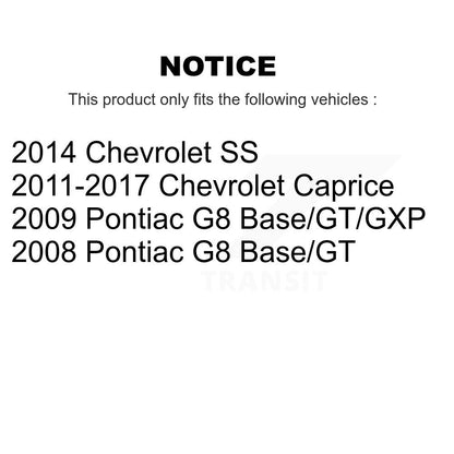 Semi-Metallic Disc Brake Pads Rear NWF-PRM1352 For Pontiac G8 Chevrolet SS