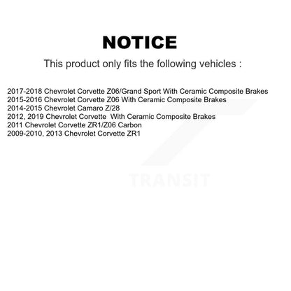 Semi-Metallic Disc Brake Pads Front NWF-PRM1395 For Chevrolet Corvette Camaro