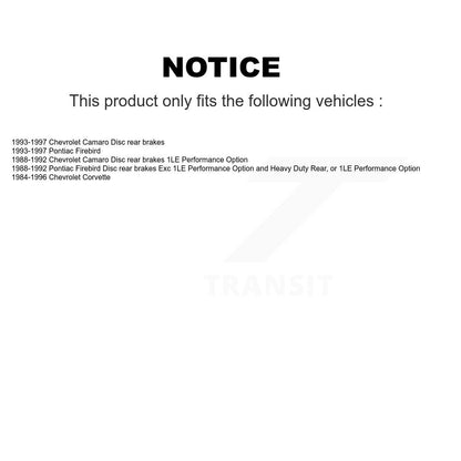 Semi-Metallic Disc Brake Pads Rear NWF-PRM413 For Chevrolet Corvette Camaro