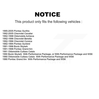 Semi-Metallic Disc Brake Pads Front NWF-PRM673 For Chevrolet Cavalier Pontiac Am