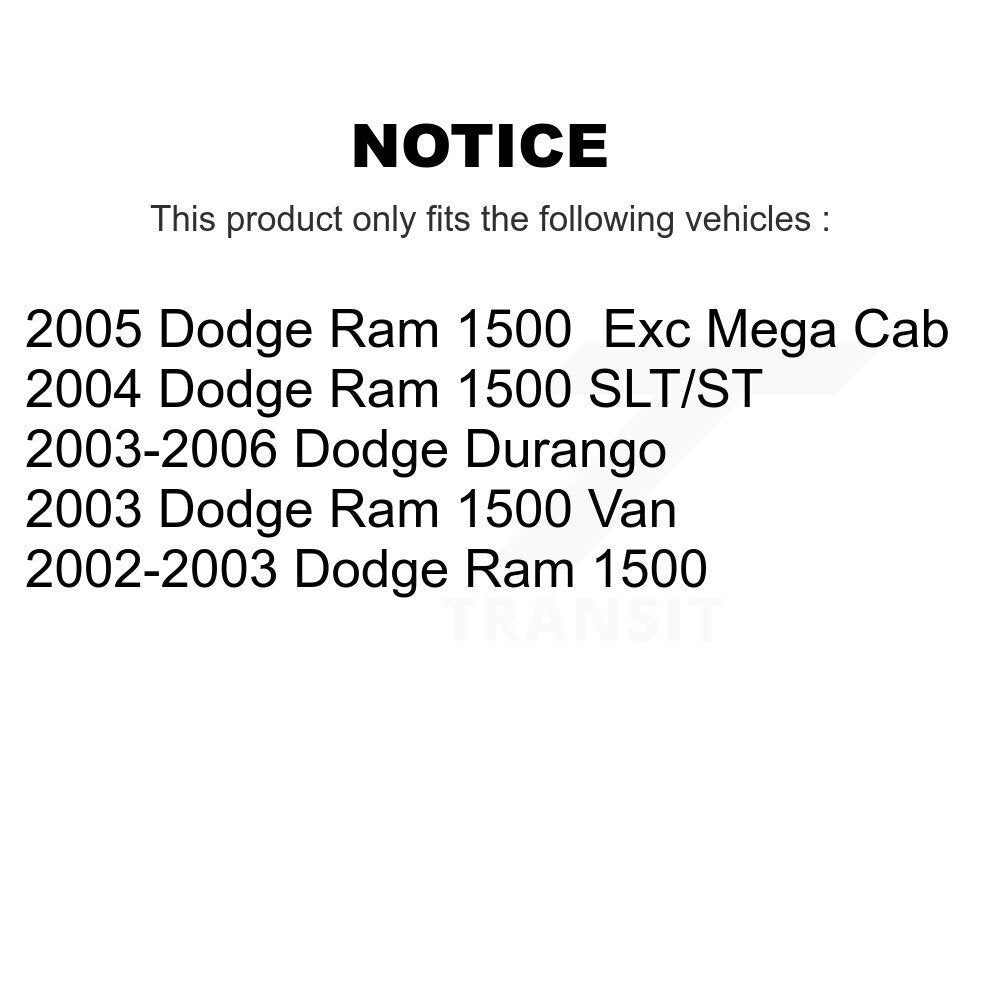 Semi-Metallic Disc Brake Pads Front NWF-PRM702B For Dodge Ram 1500 Durango Van