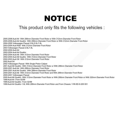 Semi-Metallic Disc Brake Pads Front NWF-PRM840 For Audi A4 Quattro Volkswagen A6