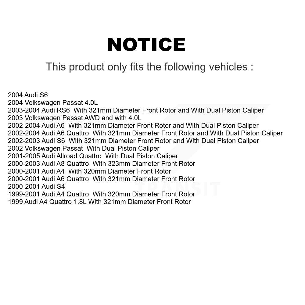 Semi-Metallic Disc Brake Pads Front NWF-PRM912 For Audi Volkswagen Passat A4 A6
