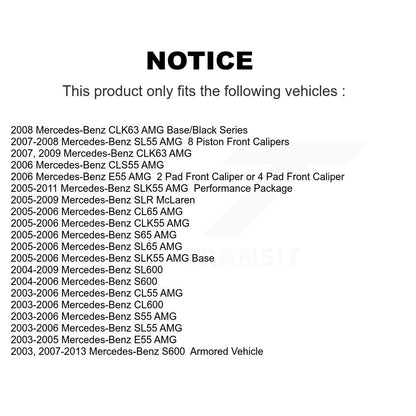 Semi-Metallic Disc Brake Pads Rear NWF-PRM984A For Mercedes-Benz SL55 AMG SLK55