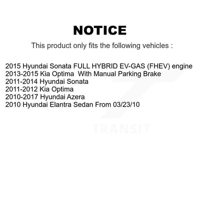 Ceramic Disc Brake Pads Rear NWF-PTC1445 For Hyundai Sonata Kia Optima Elantra