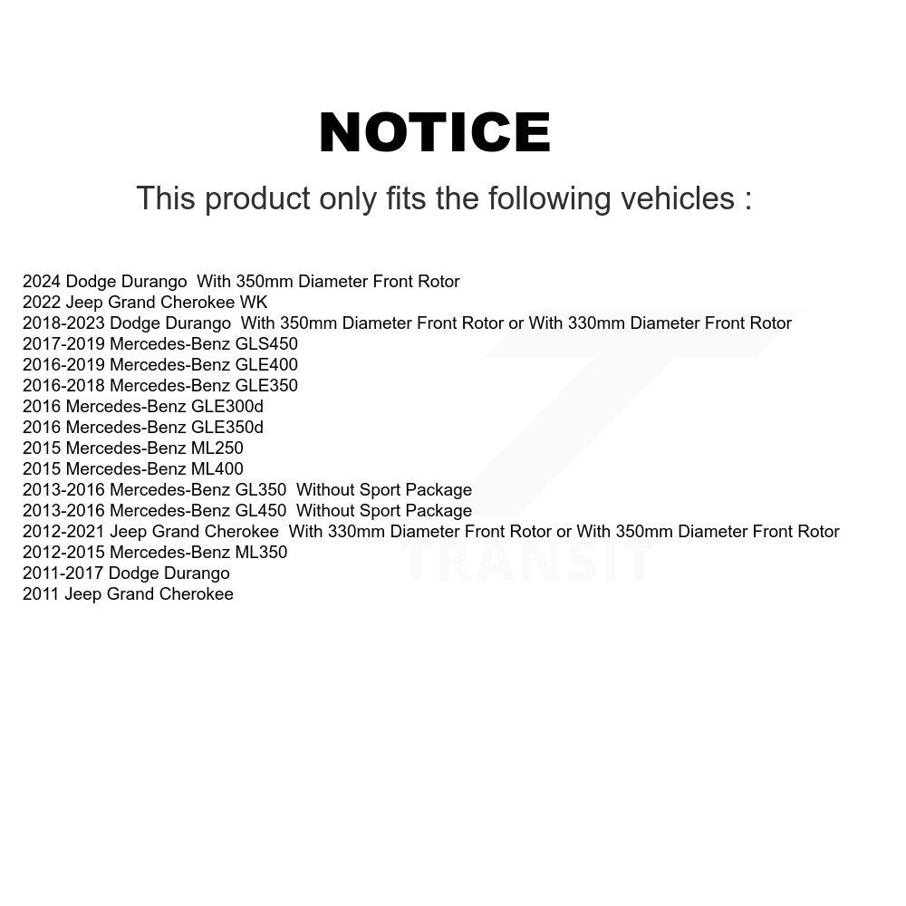 Ceramic Disc Brake Pads Front NWF-PTC1629 For Jeep Grand Cherokee Dodge Durango