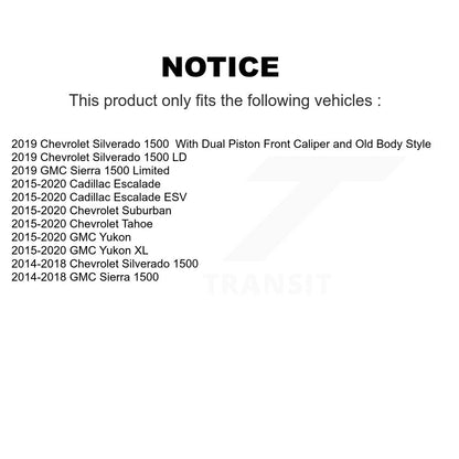 Ceramic Disc Brake Pads Rear NWF-PTC1707 For Chevrolet GMC Silverado 1500 Sierra