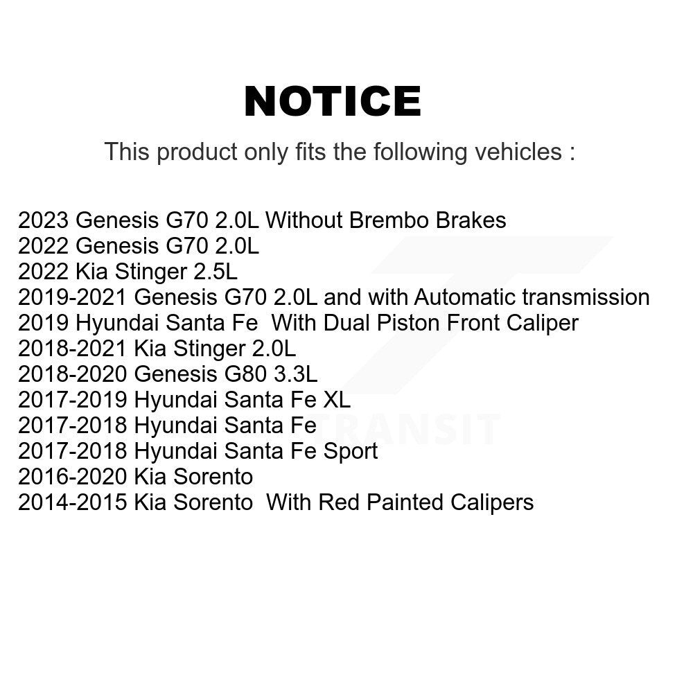 Ceramic Disc Brake Pads Rear NWF-PTC1816 For Kia Sorento Hyundai Santa Fe Sport