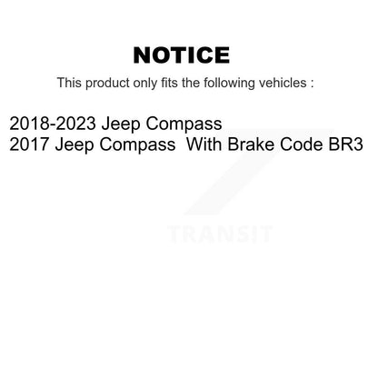 Ceramic Disc Brake Pads Rear NWF-PTC2081 For Jeep Compass