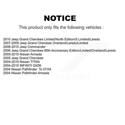 Semi-Metallic Disc Brake Pads Rear PPF-D1041 For Nissan Jeep Grand Cherokee QX56