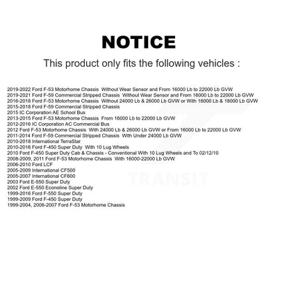 Semi-Metallic Disc Brake Pads PPF-D1066 For Ford F-450 Super Duty F-550 F-53 IC