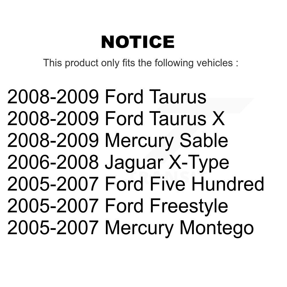 Semi-Metallic Disc Brake Pads Rear PPF-D1071 For Ford Five Hundred Freestyle X