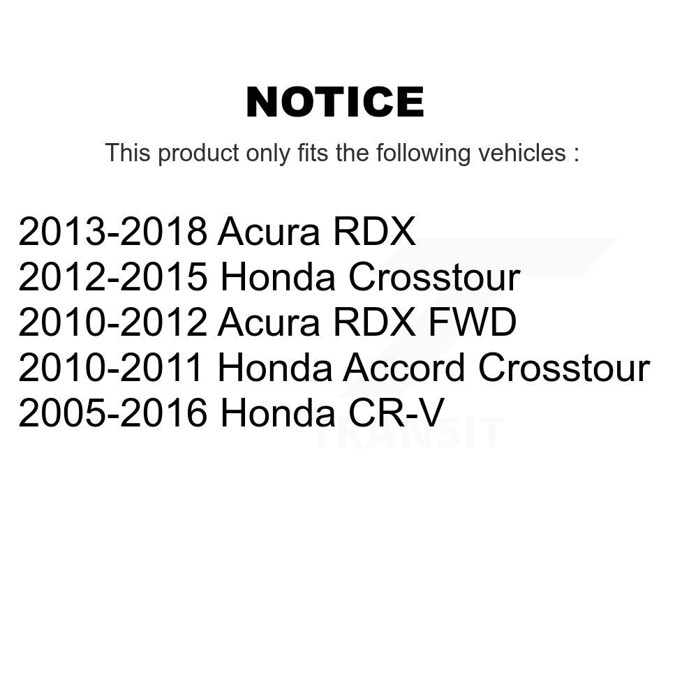 Semi-Metallic Disc Brake Pads Rear PPF-D1086 For Honda CR-V Acura RDX Accord