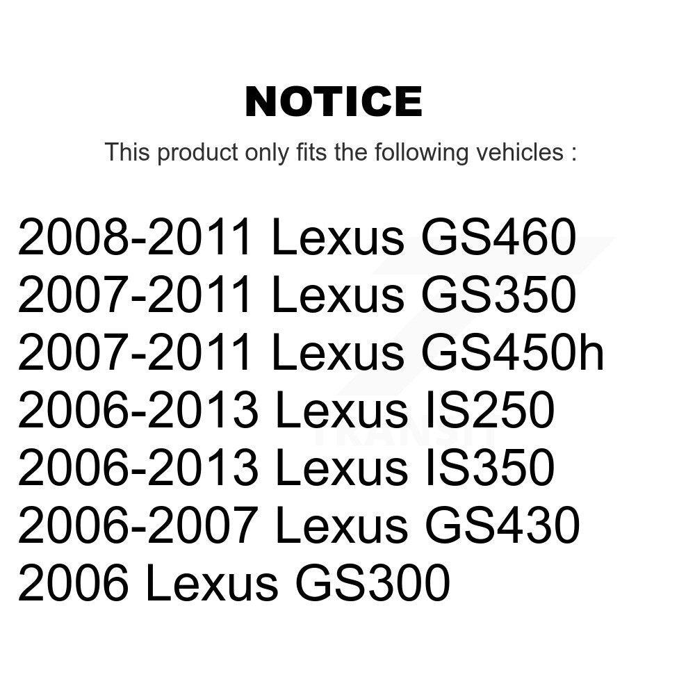 Semi-Metallic Disc Brake Pads Rear PPF-D1113 For Lexus IS250 IS350 GS350 GS300