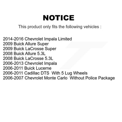 Semi-Metallic Disc Brake Pads Front PPF-D1159 For Chevrolet Impala Buick Lucerne