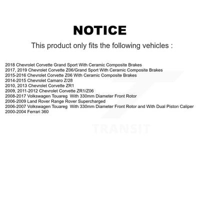 Semi-Metallic Disc Brake Pads PPF-D1165 For Chevrolet Volkswagen Touareg Camaro