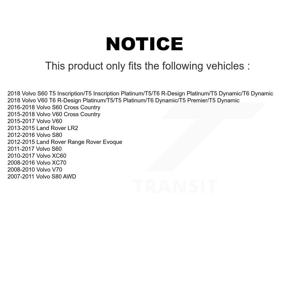 Semi-Metallic Disc Brake Pads Rear PPF-D1307 For Volvo XC60 XC70 S60 Land Rover