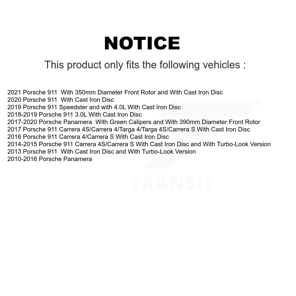 Semi-Metallic Disc Brake Pads Rear PPF-D1417 For Porsche 911 Panamera