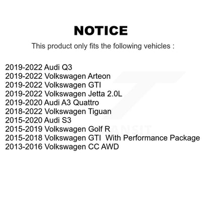 Semi-Metallic Disc Brake Pads Front PPF-D1633A For Volkswagen Tiguan Jetta Audi