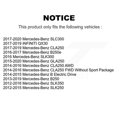 Semi-Metallic Disc Brake Pads Rear PPF-D1646 For Mercedes-Benz GLA250 CLA250 B