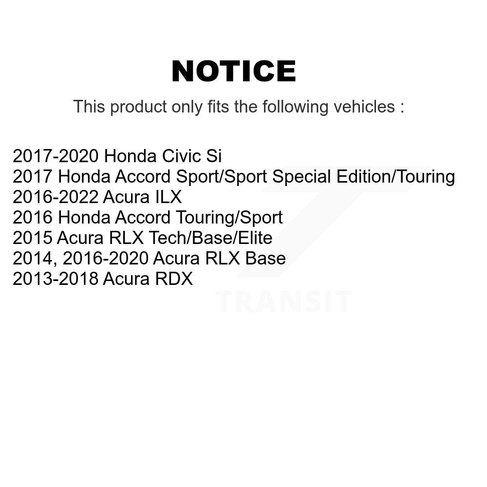 Semi-Metallic Disc Brake Pads Front PPF-D1697 For Honda Civic Acura RDX Accord