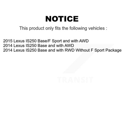 Semi-Metallic Disc Brake Pads Front PPF-D1733 For Lexus IS250