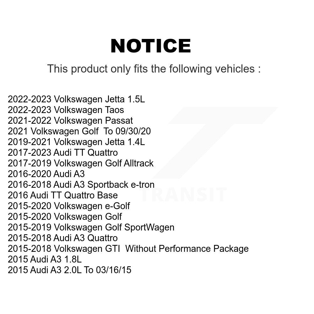 Semi-Metallic Disc Brake Pads Front PPF-D1760A For Volkswagen Jetta Golf Taos A3