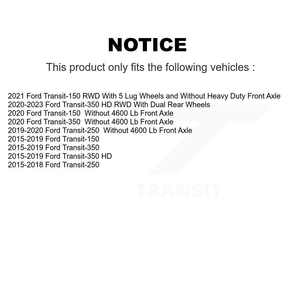Semi-Metallic Disc Brake Pads Front PPF-D1774 For Ford Transit-250 Transit-150