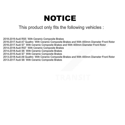 Semi-Metallic Disc Brake Pads Front PPF-D1781 For Audi A7 Quattro RS5 A8 S6 RS7