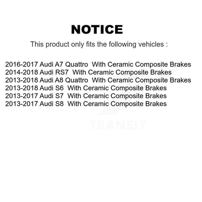 Semi-Metallic Disc Brake Pads Rear PPF-D1785 For Audi A7 Quattro A8 S6 RS7 S7 S8
