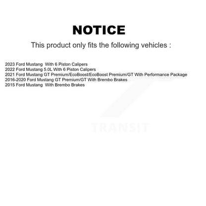 Semi-Metallic Disc Brake Pads Front PPF-D1792 For Ford Mustang