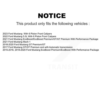 Semi-Metallic Disc Brake Pads Rear PPF-D1810 For Ford Mustang
