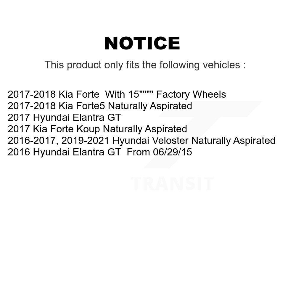 Semi-Metallic Disc Brake Pads Front PPF-D1828 For Kia Forte Hyundai Elantra GT