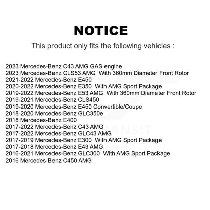 Semi-Metallic Disc Brake Pads Front PPF-D1871 For Mercedes-Benz GLC300 C43 AMG