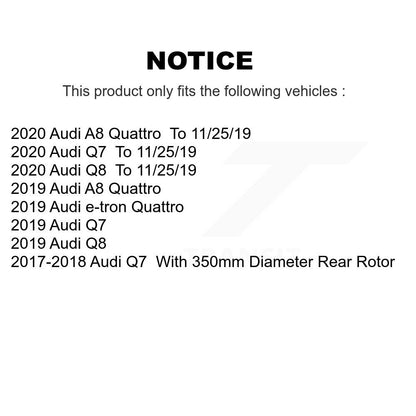 Semi-Metallic Disc Brake Pads Rear PPF-D1895 For Audi Q7 Q8 e-tron Quattro A8