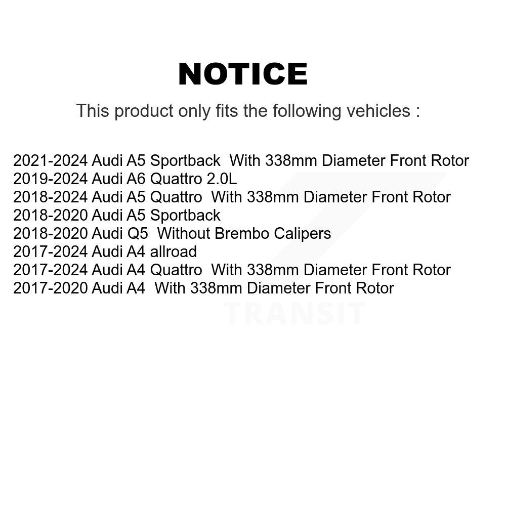 Semi-Metallic Disc Brake Pads Front PPF-D1897 For Audi Q5 A4 Quattro A5 allroad