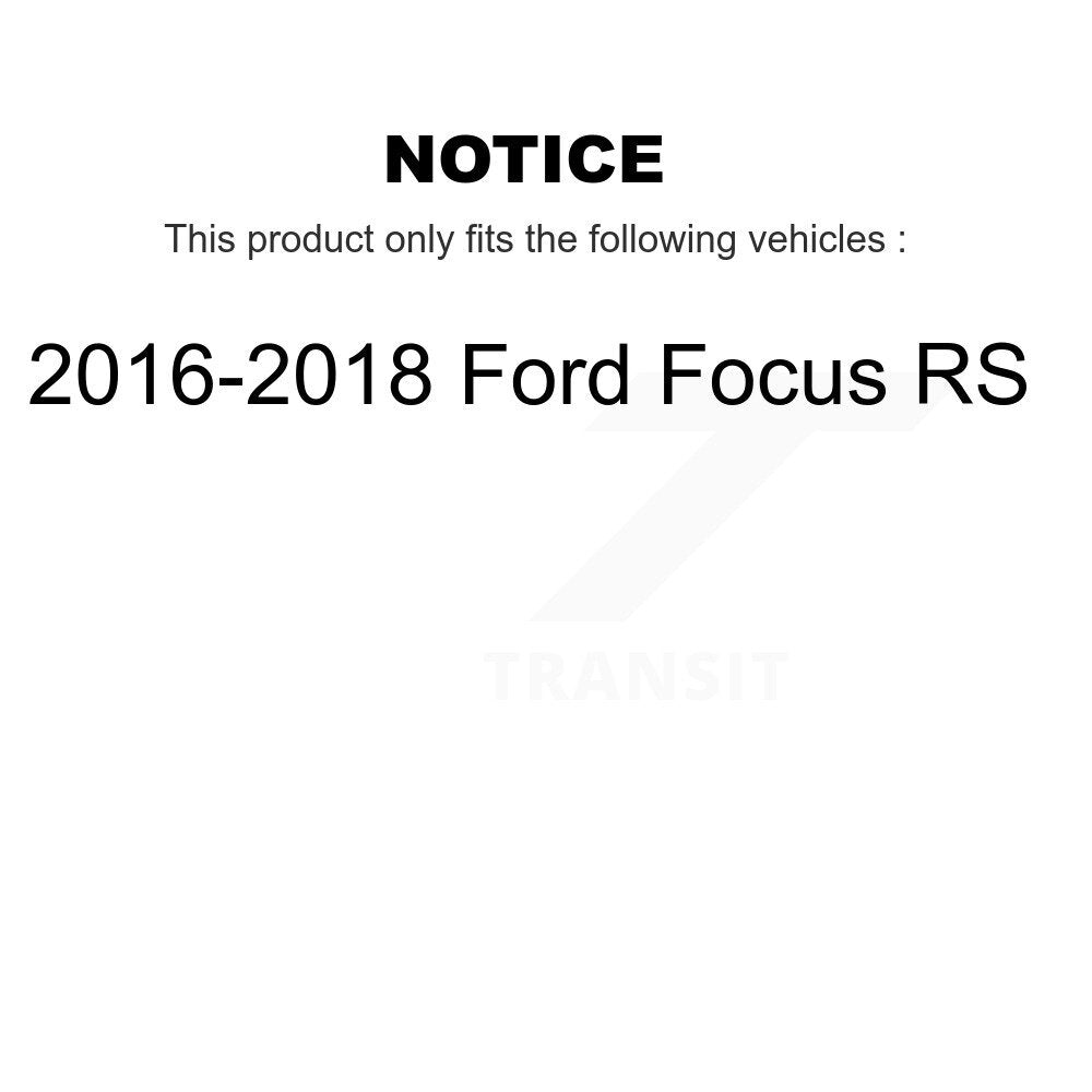 Semi-Metallic Disc Brake Pads Front PPF-D1977 For 2016-2018 Ford Focus RS