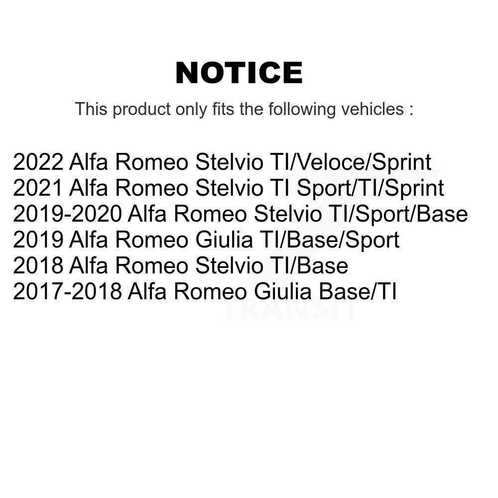 Semi-Metallic Disc Brake Pads Front PPF-D2052 For Alfa Romeo Stelvio Giulia