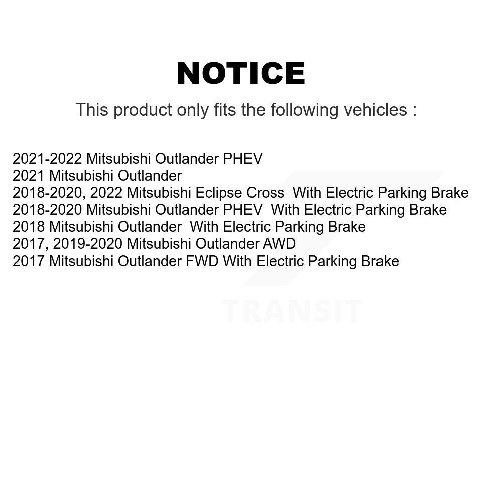 Semi-Metallic Disc Brake Pads Rear PPF-D2135 For Mitsubishi Outlander Eclipse