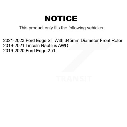 Semi-Metallic Disc Brake Pads Front PPF-D2180 For Ford Edge Lincoln Nautilus