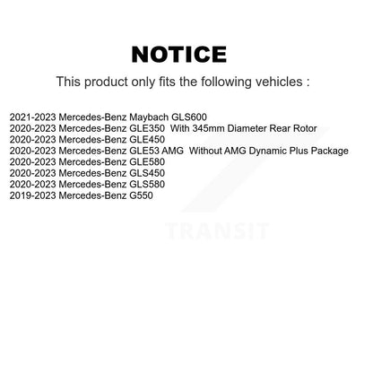 Semi-Metallic Disc Brake Pads Rear PPF-D2210 For Mercedes-Benz GLE450 GLE350 AMG